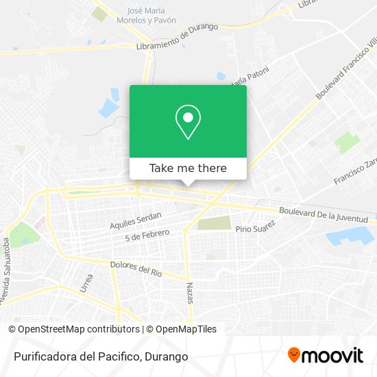 Purificadora del Pacifico map