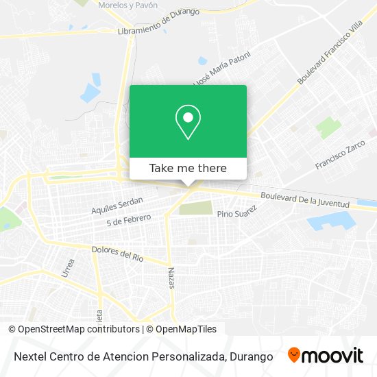 Nextel Centro de Atencion Personalizada map