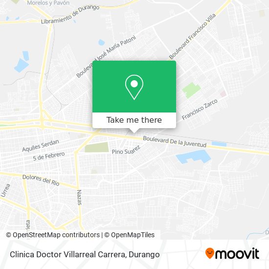 Mapa de Clinica Doctor Villarreal Carrera