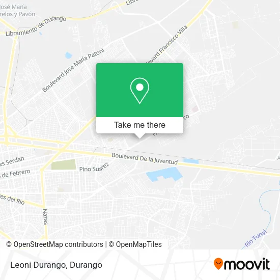 Mapa de Leoni Durango