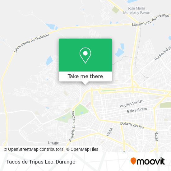 Mapa de Tacos de Tripas Leo