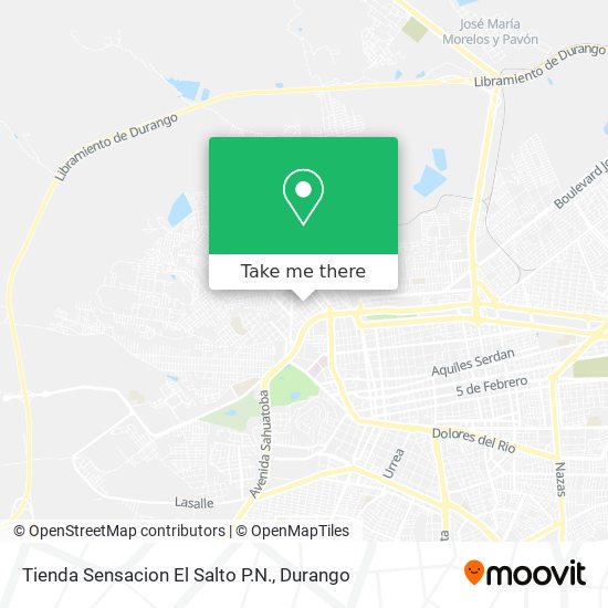 Tienda Sensacion El Salto P.N. map