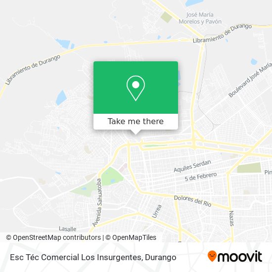 Esc Téc Comercial Los Insurgentes map