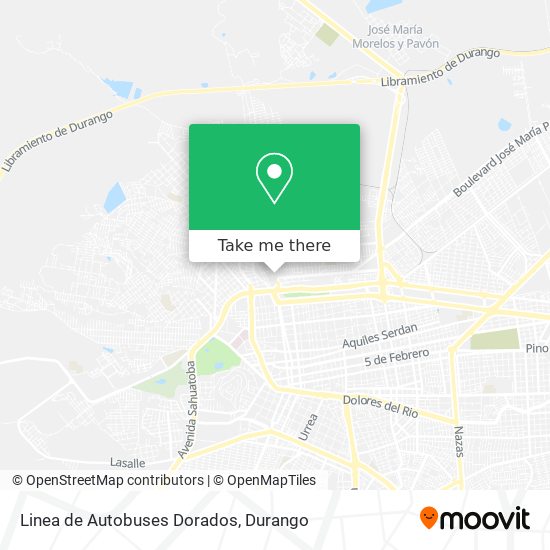 Linea de Autobuses Dorados map