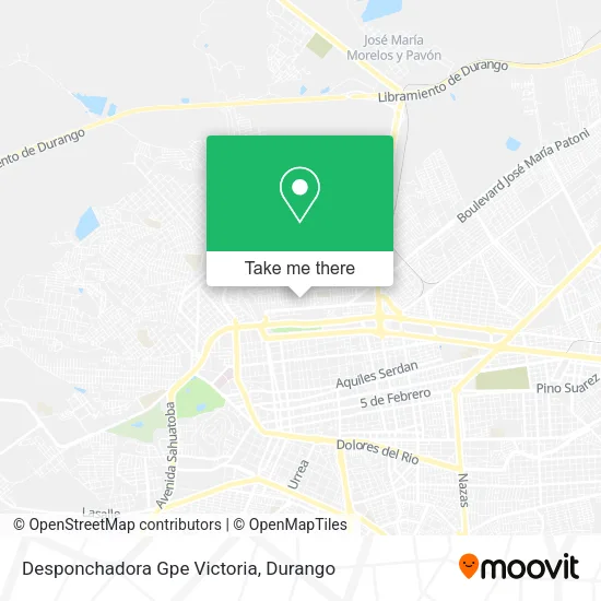 Mapa de Desponchadora Gpe Victoria