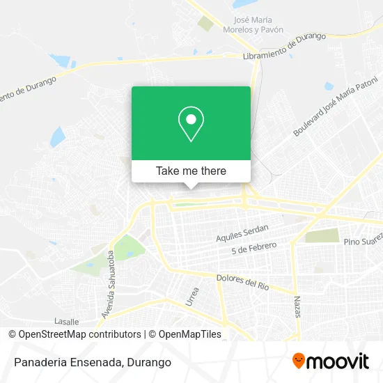 Mapa de Panaderia Ensenada
