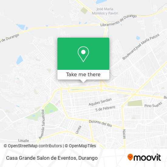 Casa Grande Salon de Eventos map