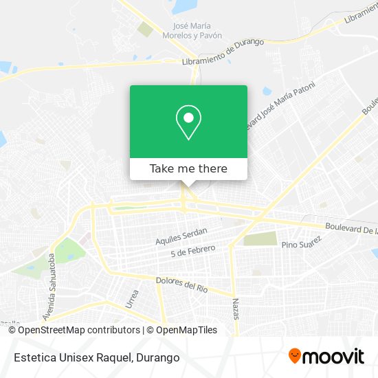 Mapa de Estetica Unisex Raquel