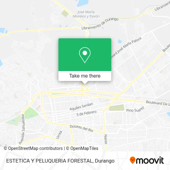 Mapa de ESTETICA Y PELUQUERIA FORESTAL