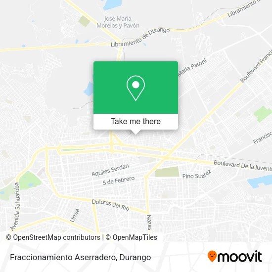 Mapa de Fraccionamiento Aserradero
