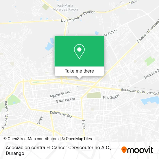 Asociacion contra El Cancer Cervicouterino A.C. map