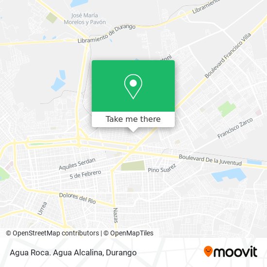 Agua Roca. Agua Alcalina map