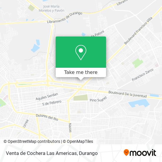 Mapa de Venta de Cochera Las Americas