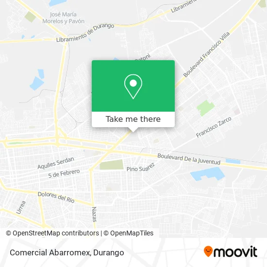 Comercial Abarromex map