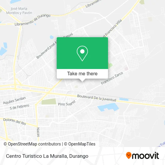 Mapa de Centro Turistico La Muralla