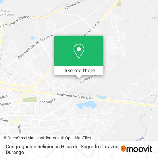 Mapa de Congregación Religiosas Hijas del Sagrado Corazón