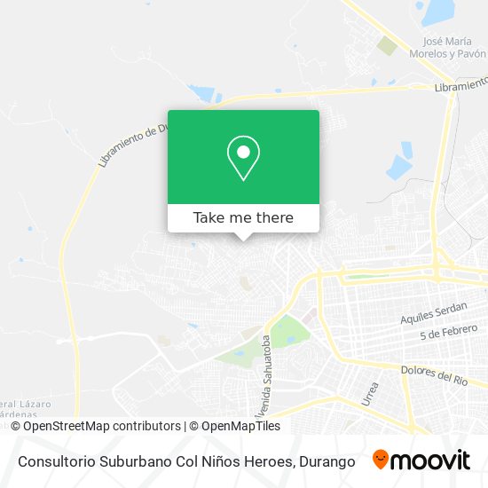 Consultorio Suburbano Col Niños Heroes map