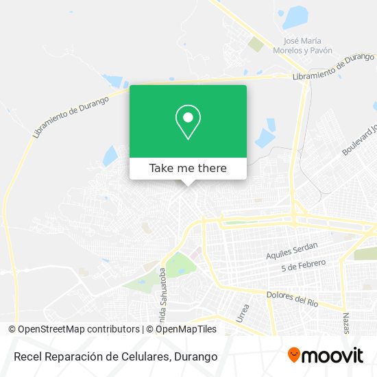 Recel Reparación de Celulares map