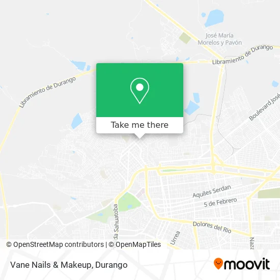 Vane Nails & Makeup map