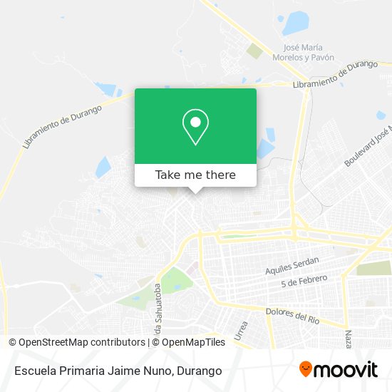 Mapa de Escuela Primaria Jaime Nuno