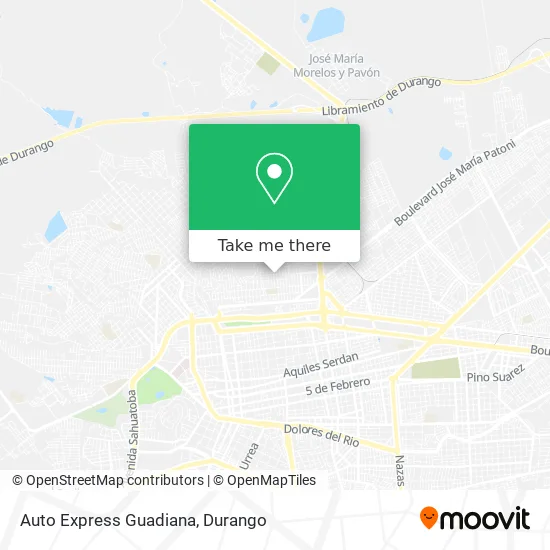 Auto Express Guadiana map
