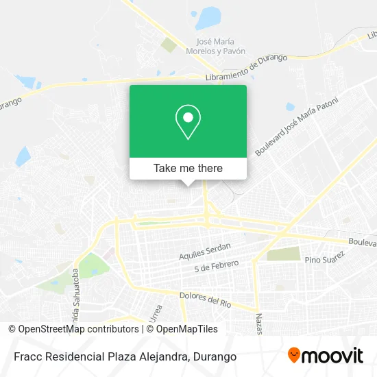 Mapa de Fracc Residencial Plaza Alejandra
