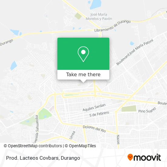 Prod. Lacteos Covbars map