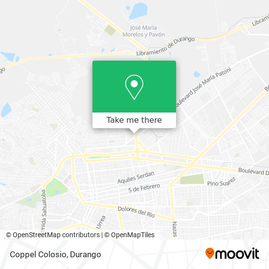 Mapa de Coppel Colosio