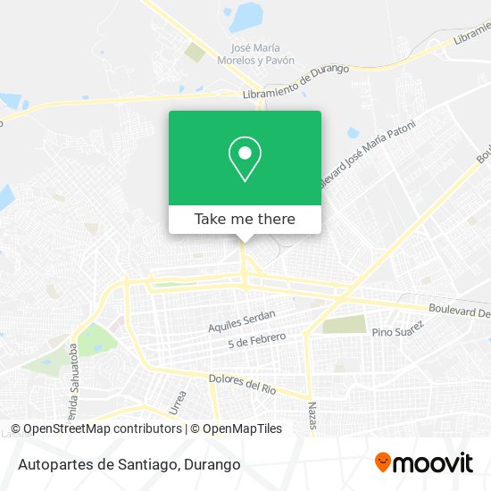 Autopartes de Santiago map