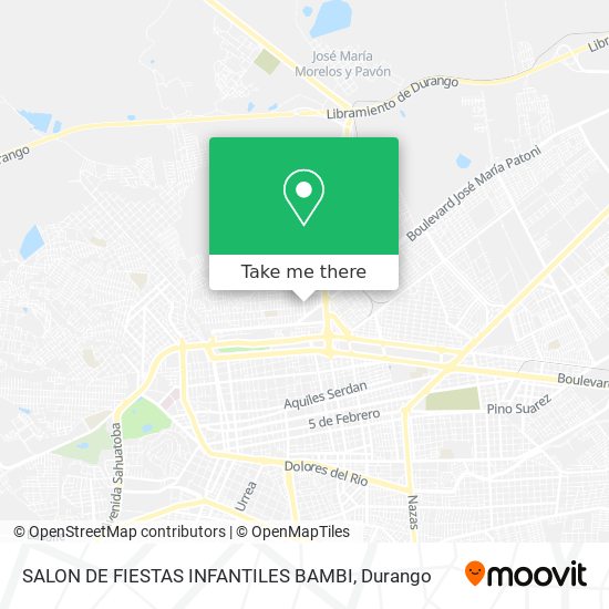 SALON DE FIESTAS INFANTILES BAMBI map