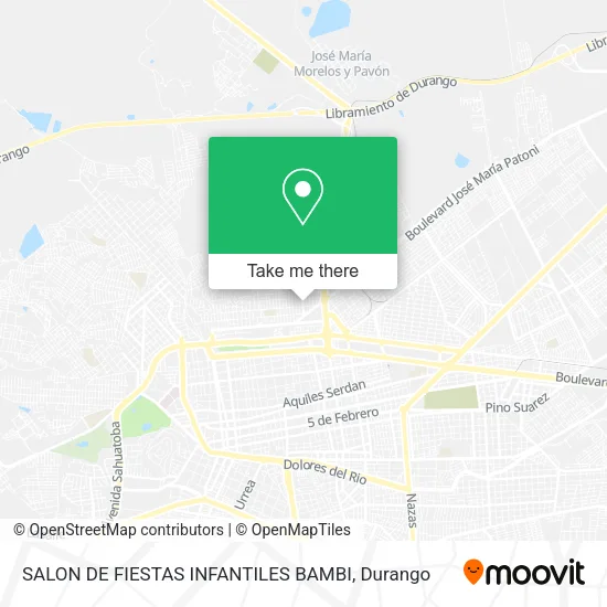 SALON DE FIESTAS INFANTILES BAMBI map