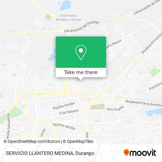 Mapa de SERVICIO LLANTERO MEDINA