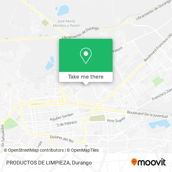 PRODUCTOS DE LIMPIEZA map