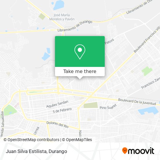 Juan Silva Estilista map