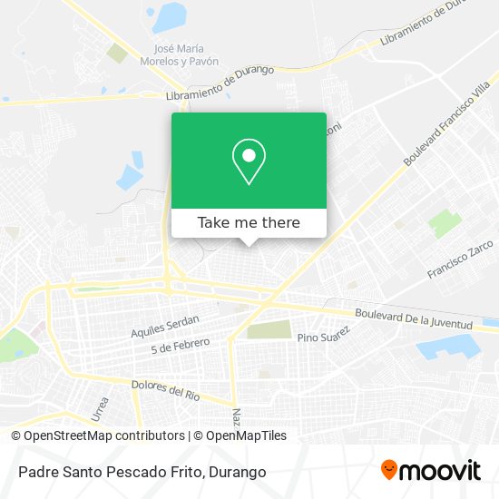 Mapa de Padre Santo Pescado Frito