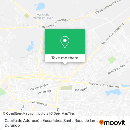 Mapa de Capilla de Adoración Eucarística Santa Rosa de Lima