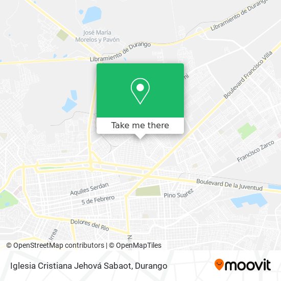 Iglesia Cristiana Jehová Sabaot map
