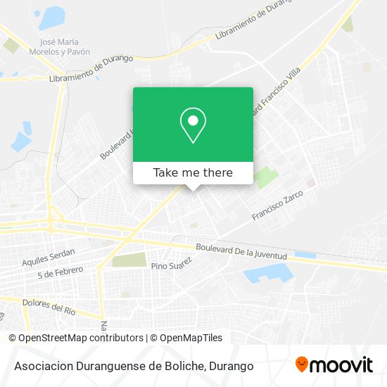 Asociacion Duranguense de Boliche map