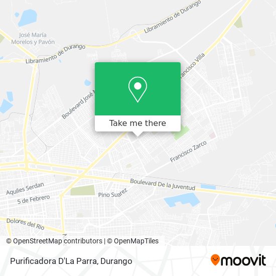 Purificadora D'La Parra map