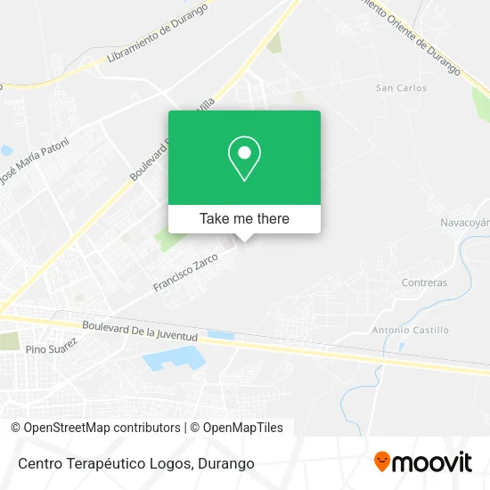 Centro Terapéutico Logos map
