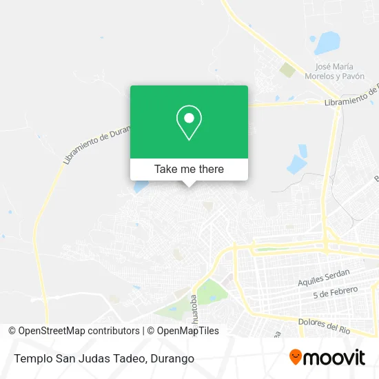 Mapa de Templo San Judas Tadeo