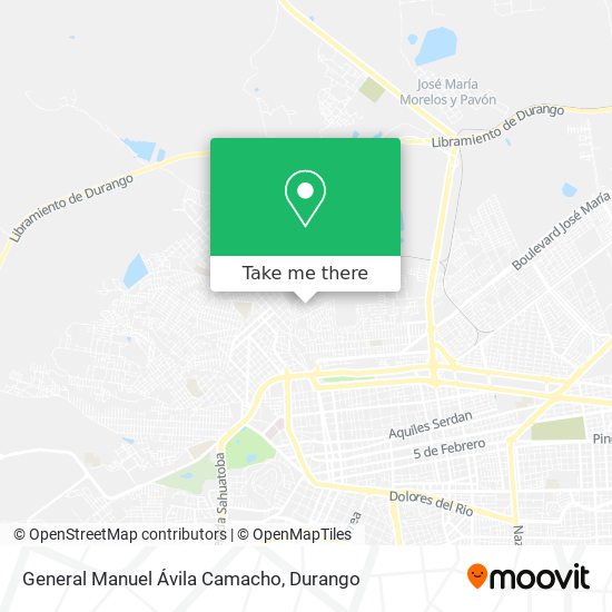 General Manuel Ávila Camacho map