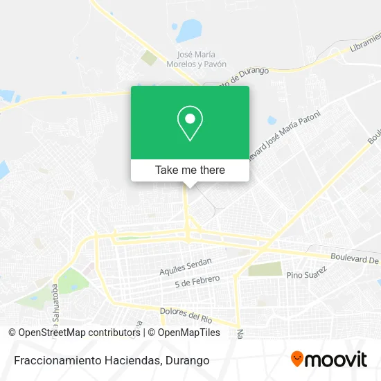 Mapa de Fraccionamiento Haciendas