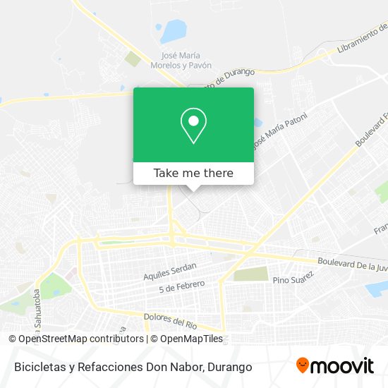Mapa de Bicicletas y Refacciones Don Nabor