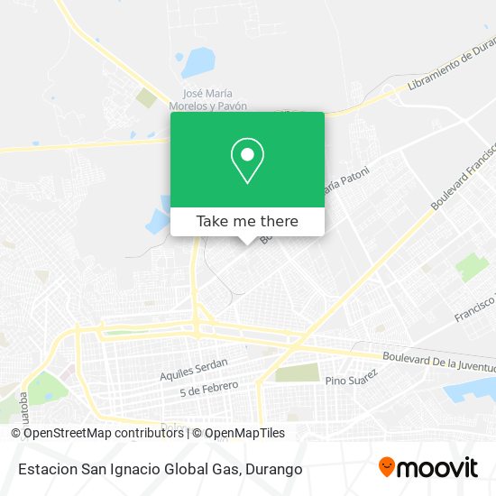 Estacion San Ignacio Global Gas map