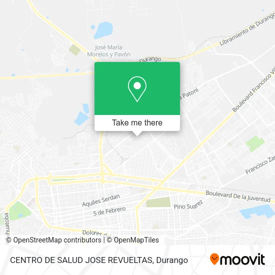 Mapa de CENTRO DE SALUD JOSE REVUELTAS