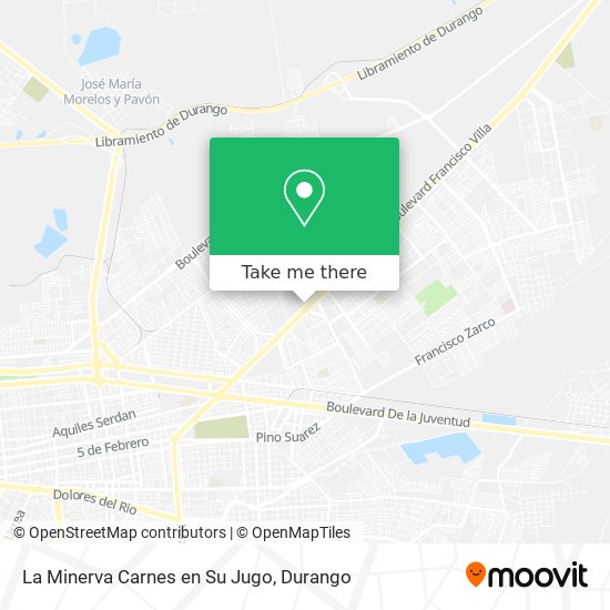 La Minerva Carnes en Su Jugo map