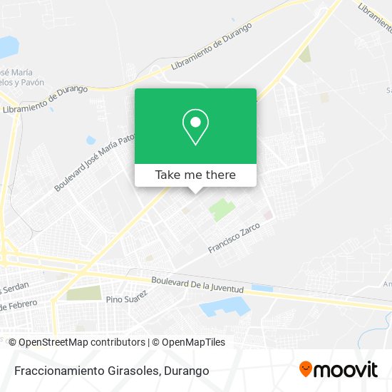 Fraccionamiento Girasoles map