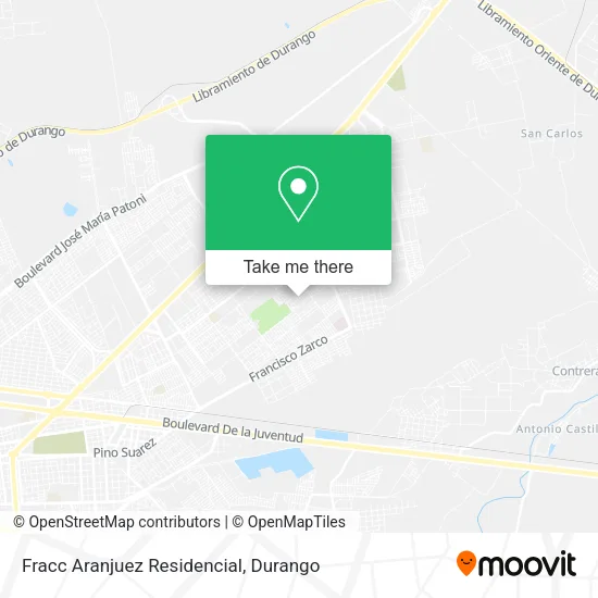 Mapa de Fracc Aranjuez Residencial