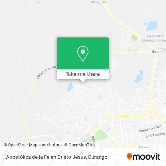 Apostólica de la Fe en Cristo Jesus map
